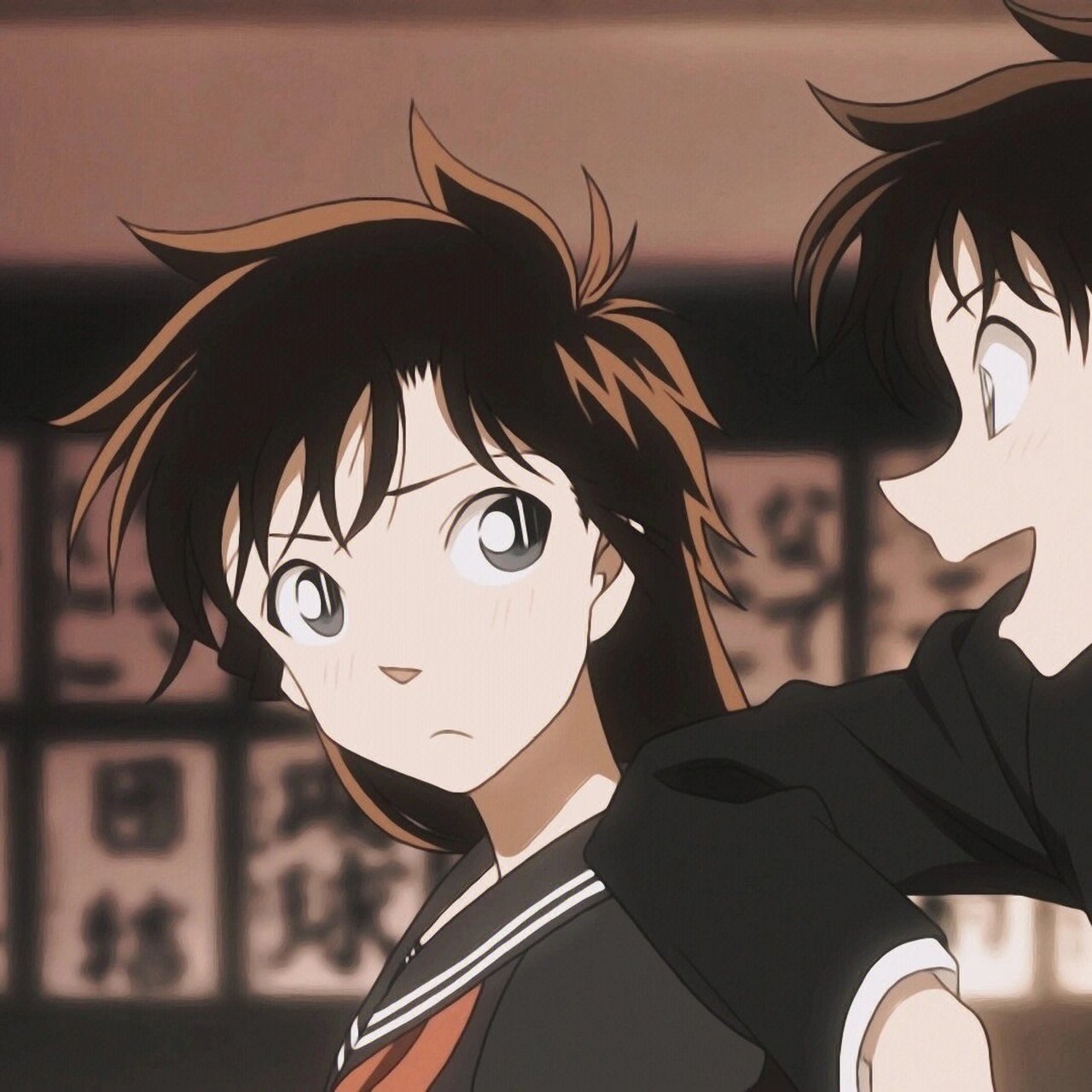 柯南头像‖黑羽快斗*中森青子情侣头像来啦 之前宝贝们想要看快青!