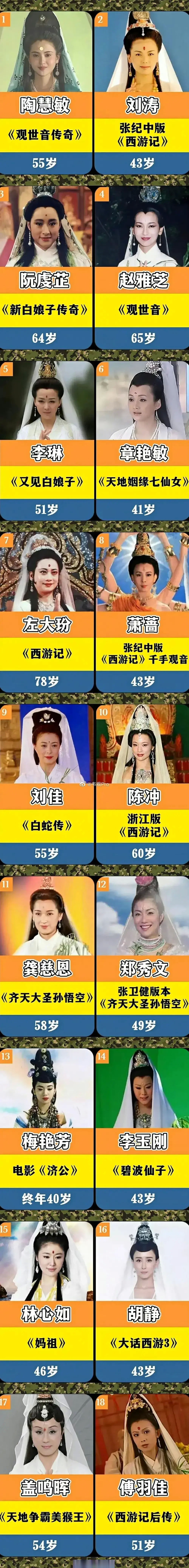 几版观音菩萨的扮演者,左老师真的无可超越!