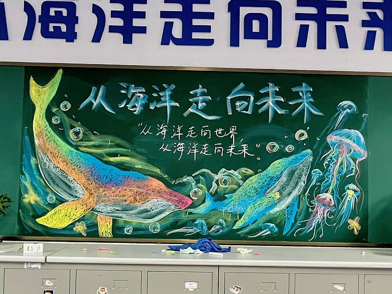 海洋主题板报
