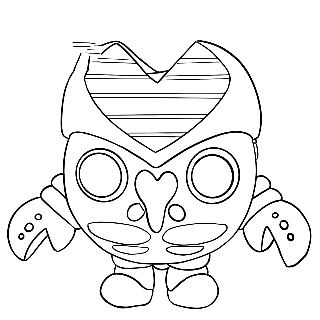 蛋仔派对联动奥特曼:巴尔坦星人(简笔画)