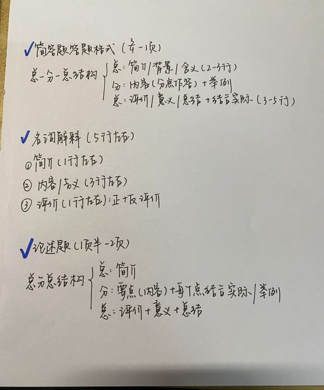 教育综合143分的答题格式-简答题  继前面更新的名词解释的答题格式