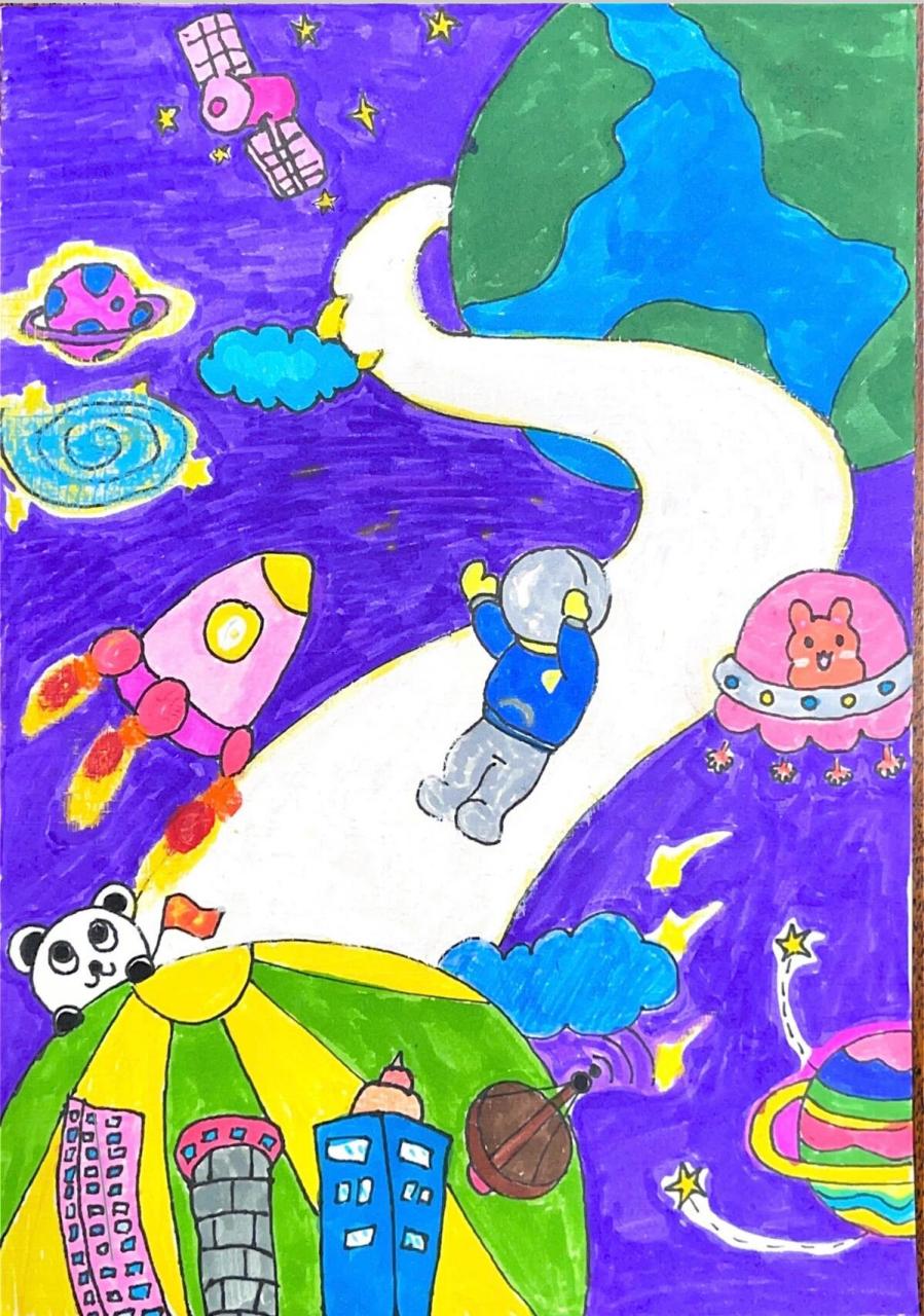 一年级画报 宇宙空间幻想|航天未来 原创