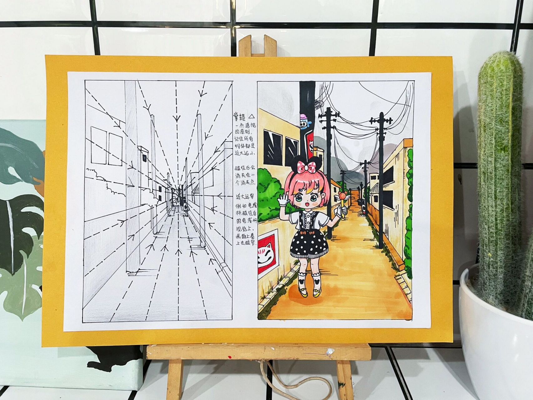 儿童动漫系列课程|《场景透视创作》 8-10岁 课题知识点: 16615