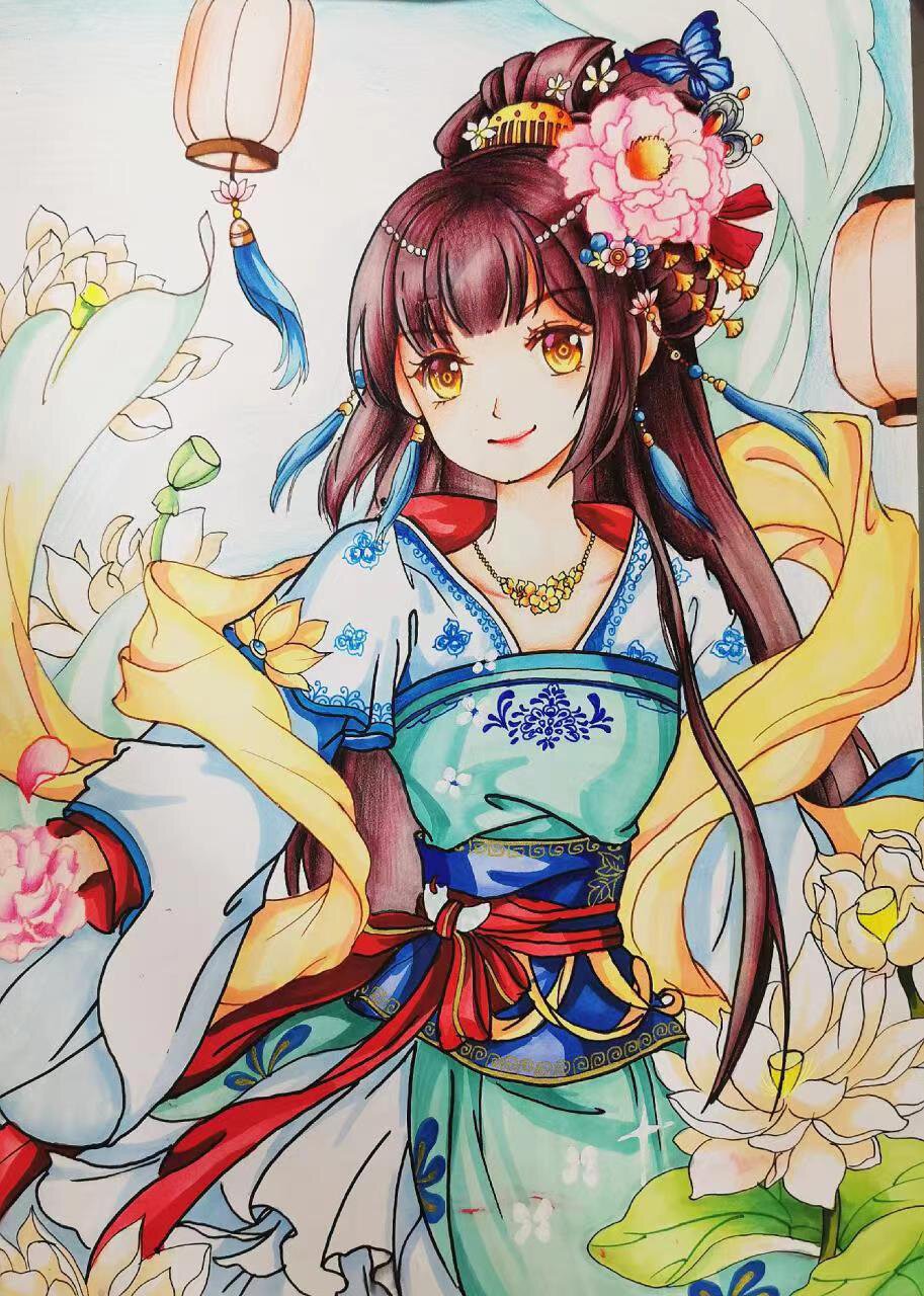 漫画古风女孩 | 大龄段绘画参考素材