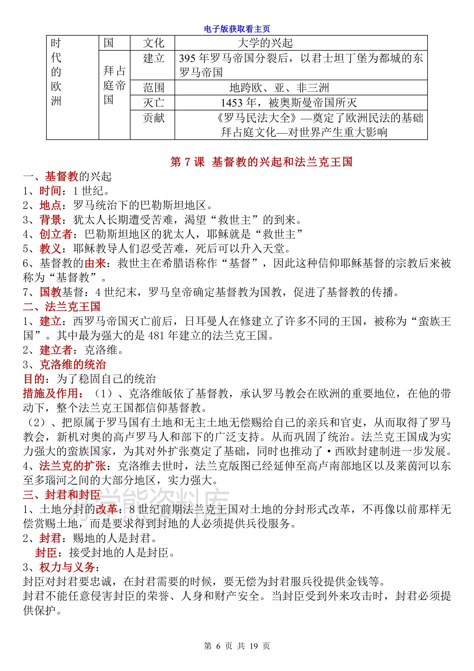 初三上册历史目录图片