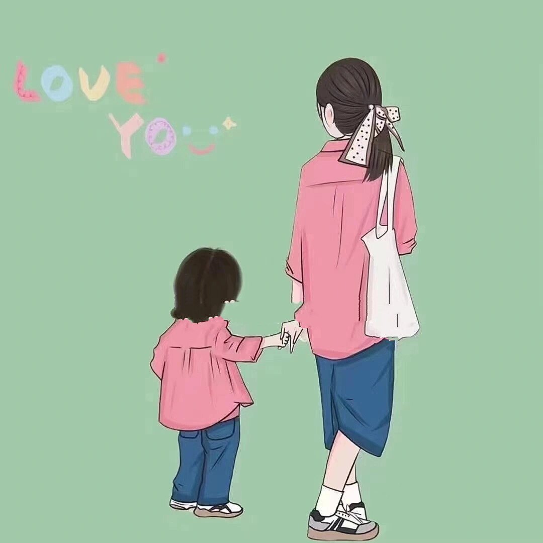 宝妈带娃亲子头像分享
