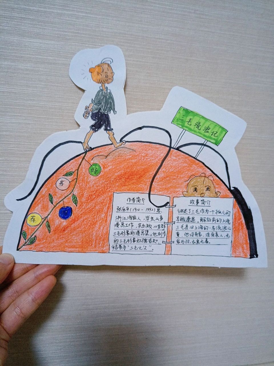 好书推荐卡—三毛流浪记 三毛流浪记是一本孩子看了都会流泪的一本书