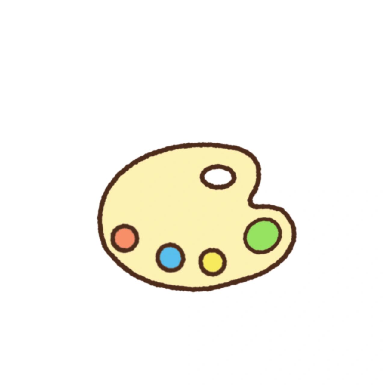 零基础简笔画教程|调色盘