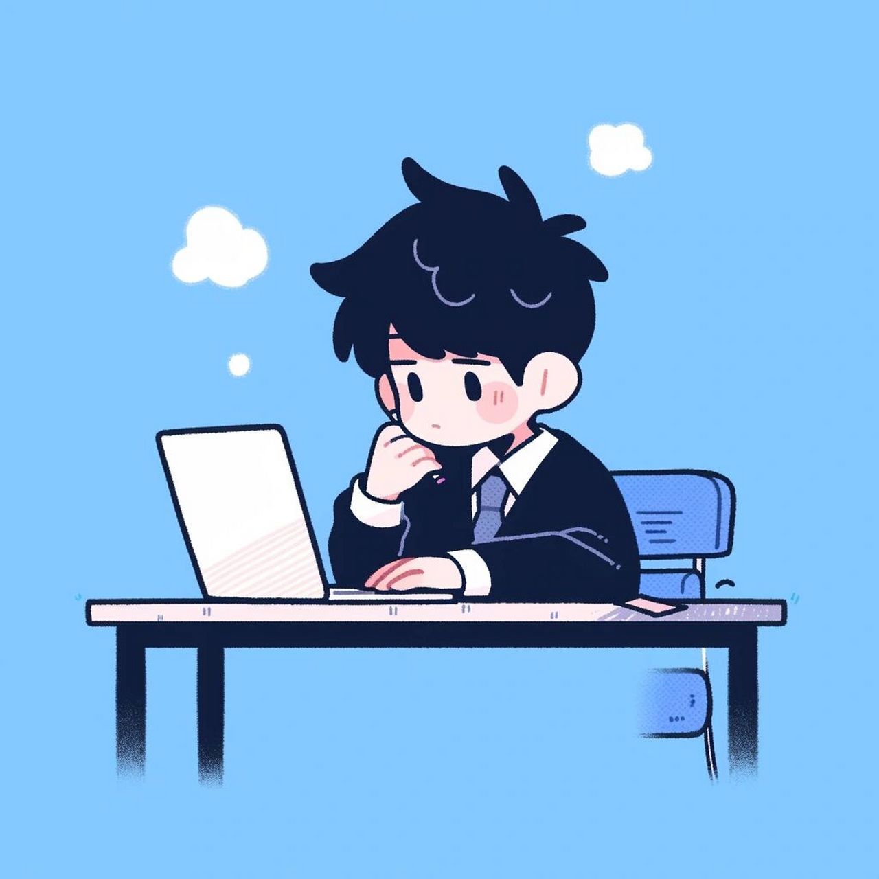 男生头像|认真工作