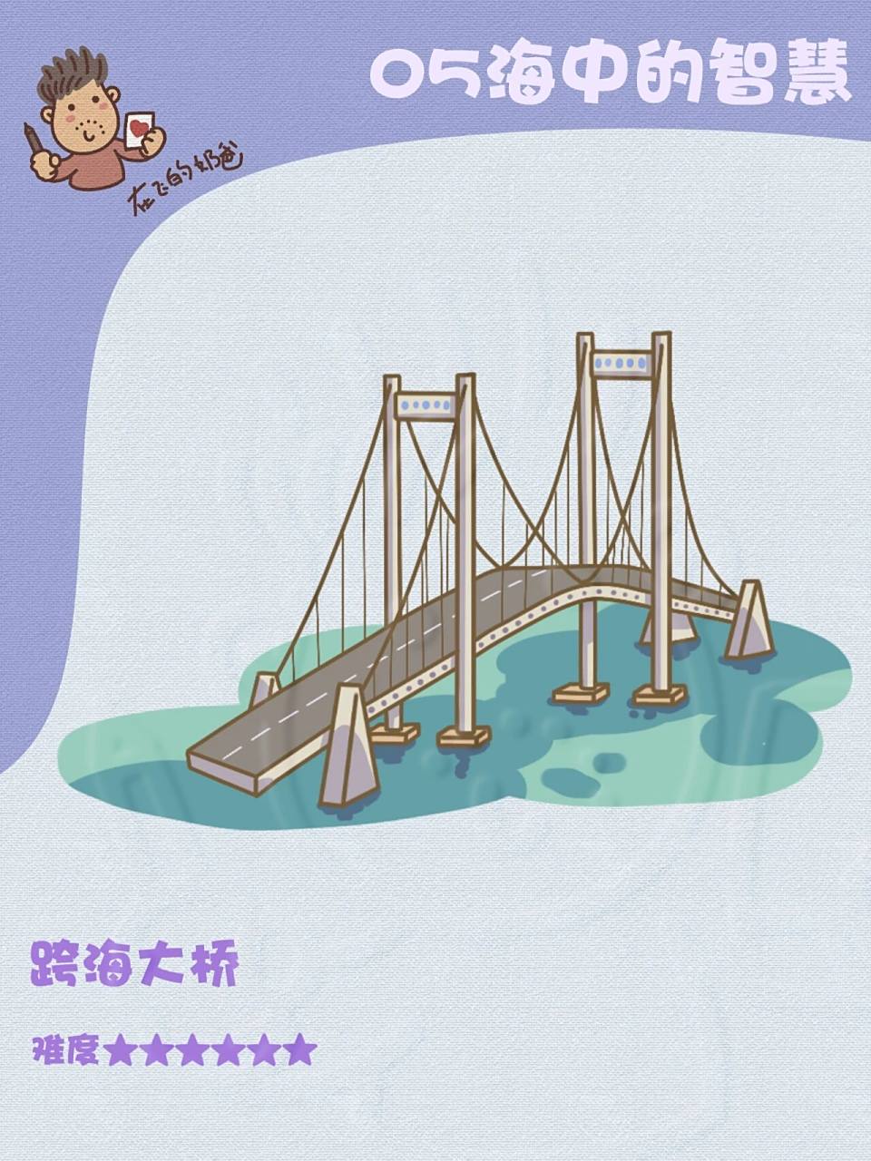 跨海大桥 简笔画