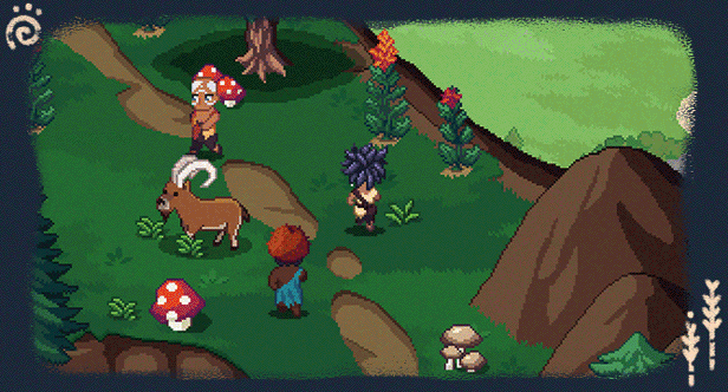 【石器种田】《roots of pacha》是一款像素风模拟游戏,在本作中,你