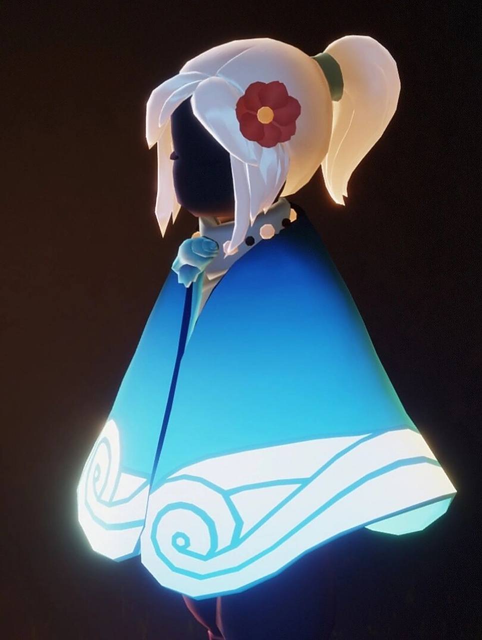 光遇萌新三巨头穿搭‖小马尾 这个发型真的不挑衣服,红耳机简直就是