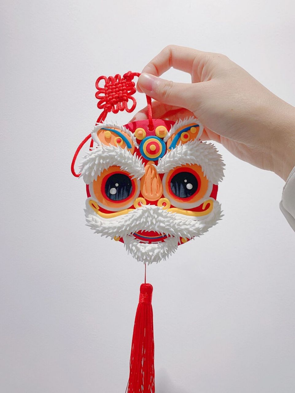 超轻粘土|醒狮 2022年新年第一天啦7895 正式进入虎年了91 做了