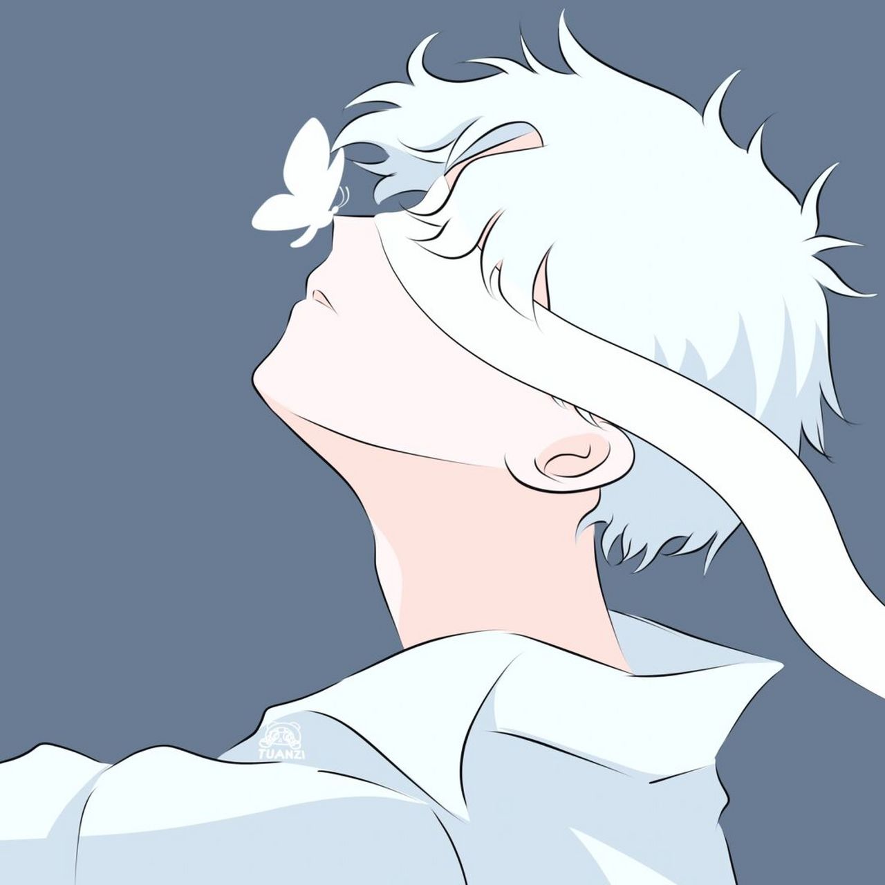 神明少女已出 移步最新动态 #手绘头像# #动漫头像# #男生头像##情头