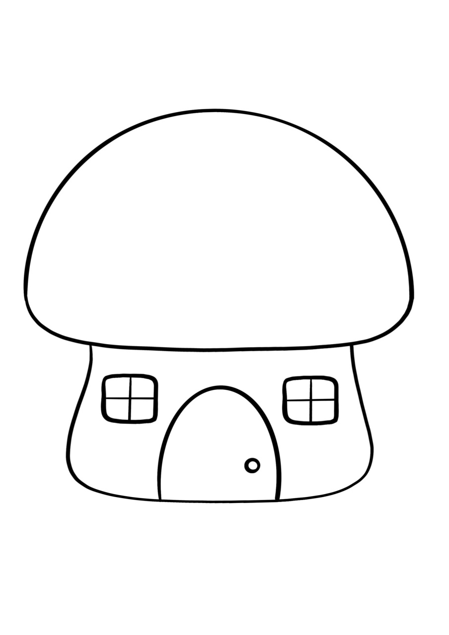 简笔画教程分享 蘑菇屋