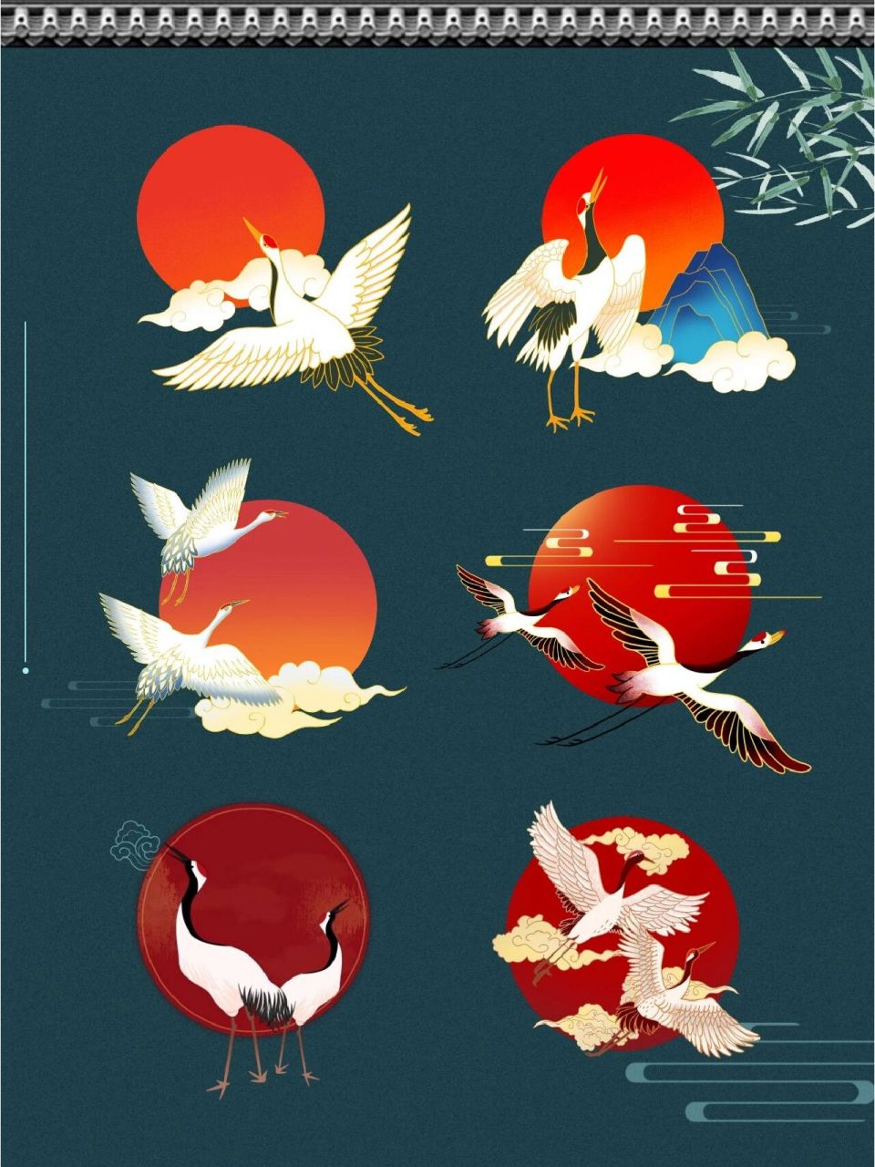 今日分享 97国潮古风【仙鹤】png免抠素材60156015 - [亲吻