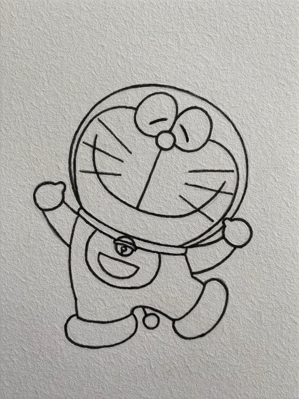 哆啦a梦简笔画教程 最近投稿有点多,我慢慢画慢慢更新哈 	 谢谢你们的