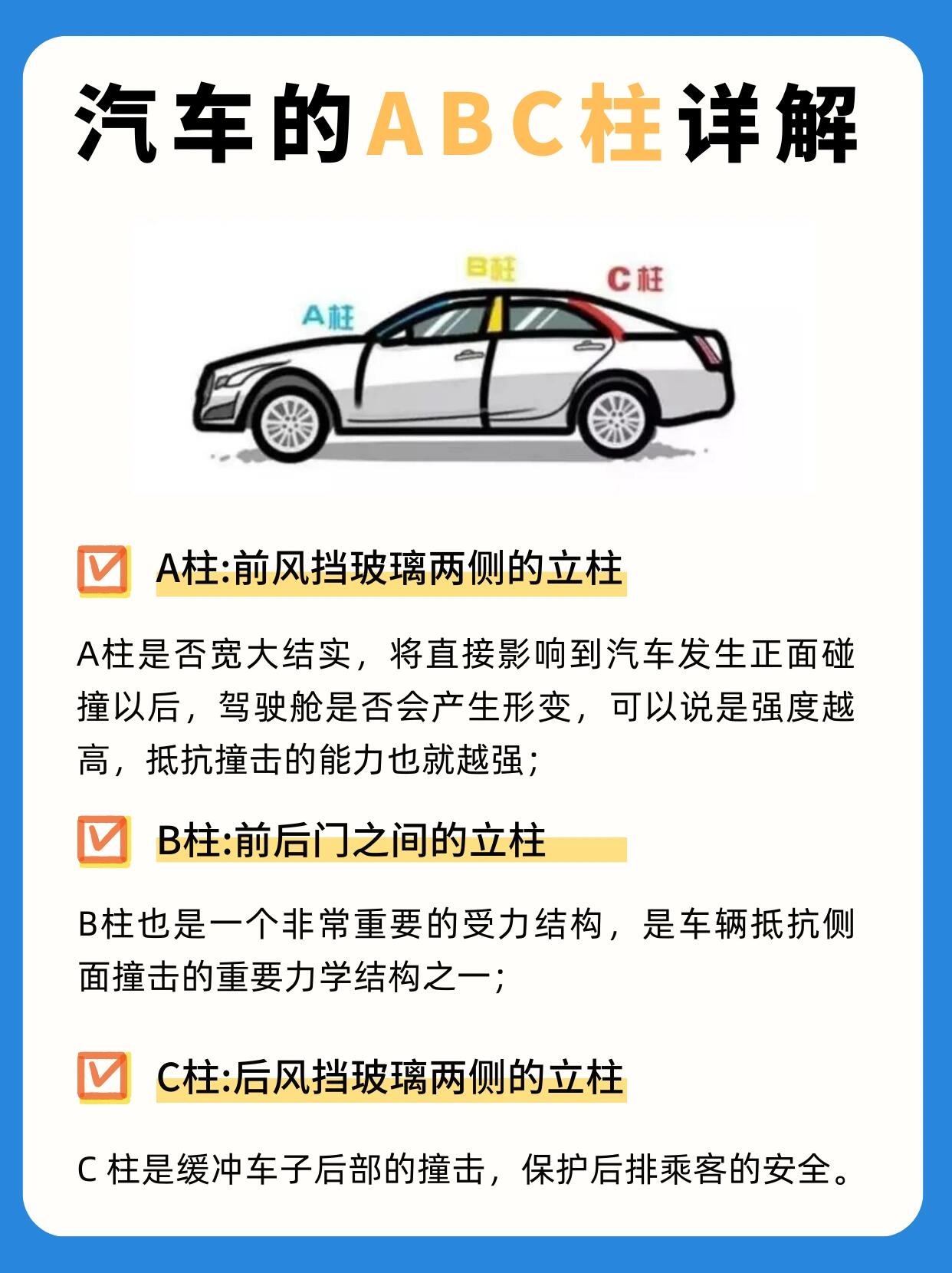 汽车的abc柱详解