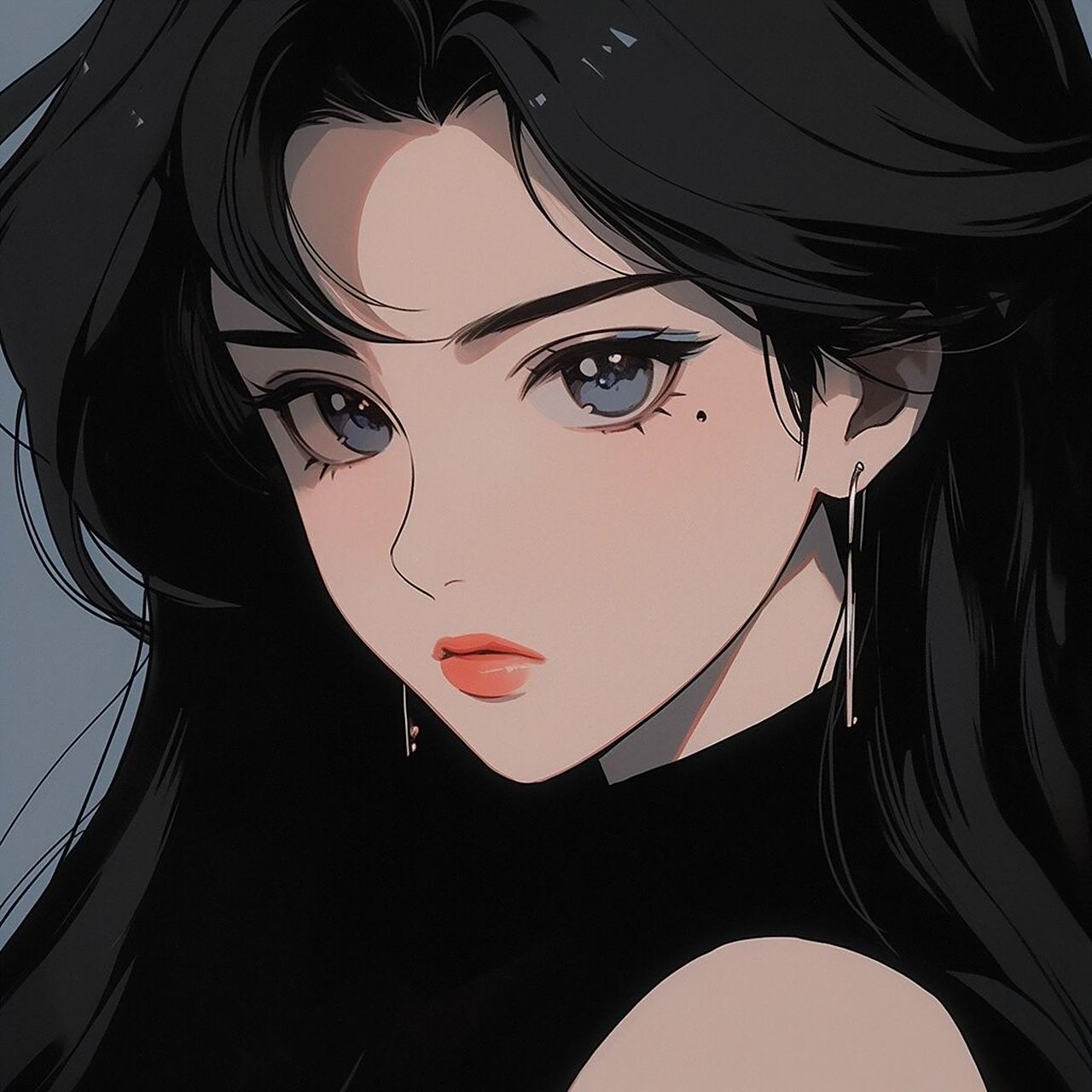 旧漫头像|黑白拽拽酷女孩你爱吗?