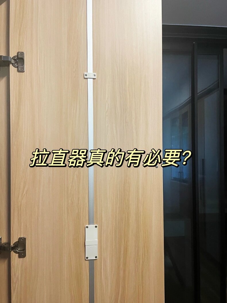 95拉直器的原理是柜门背后开槽,将拉直器镶嵌到 柜门中,金属给