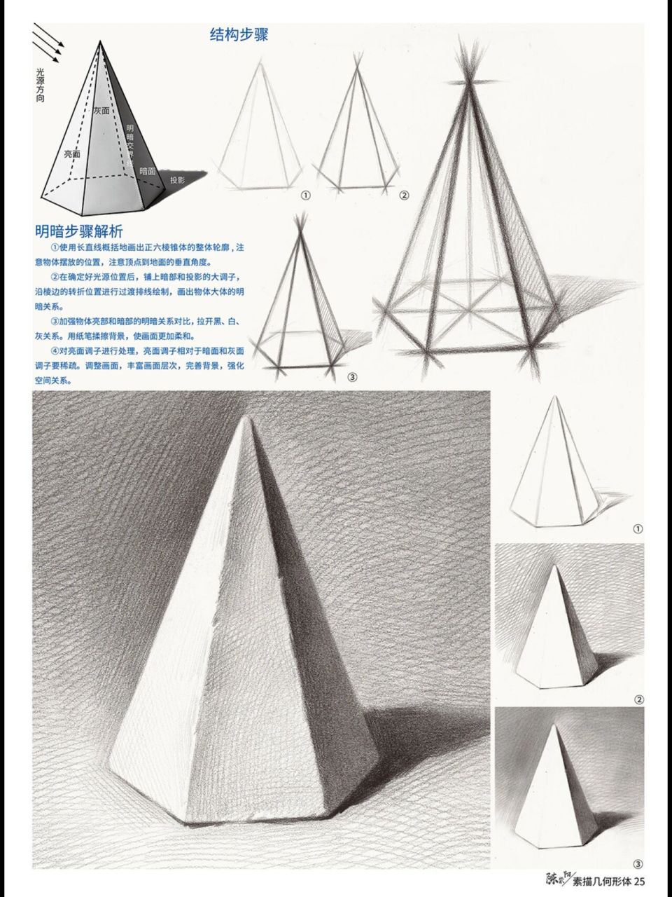 99素描课件|76615六棱锥体
