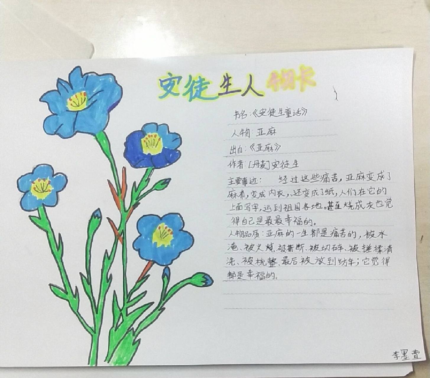 安徒生童话人物卡72