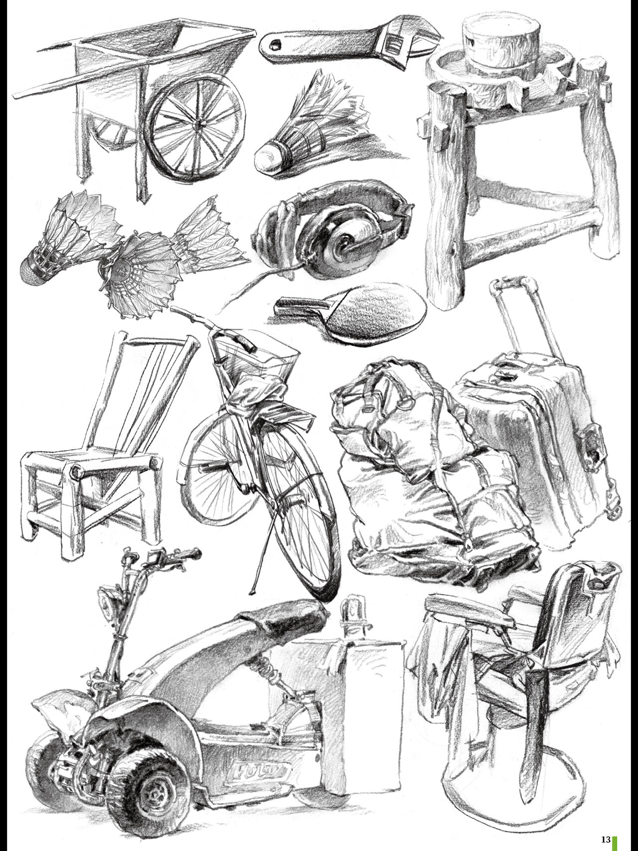 校考必备:速写场景道具