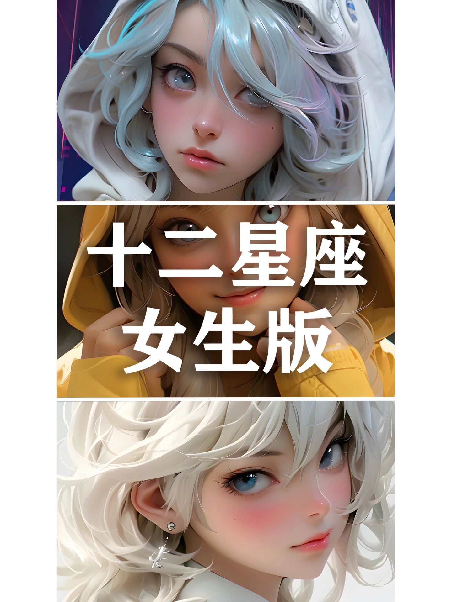 十二星座头像壁纸 8215 卡通女生版