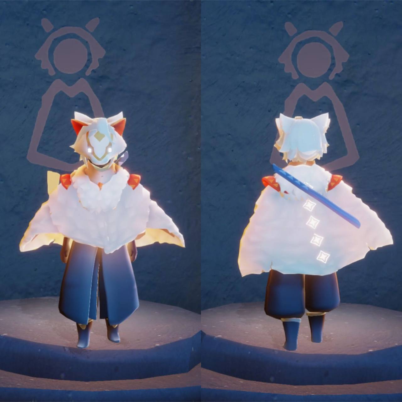 【光遇】白绒斗篷穿搭,参考要不要换 本周四早上6:00,白绒斗篷先祖要