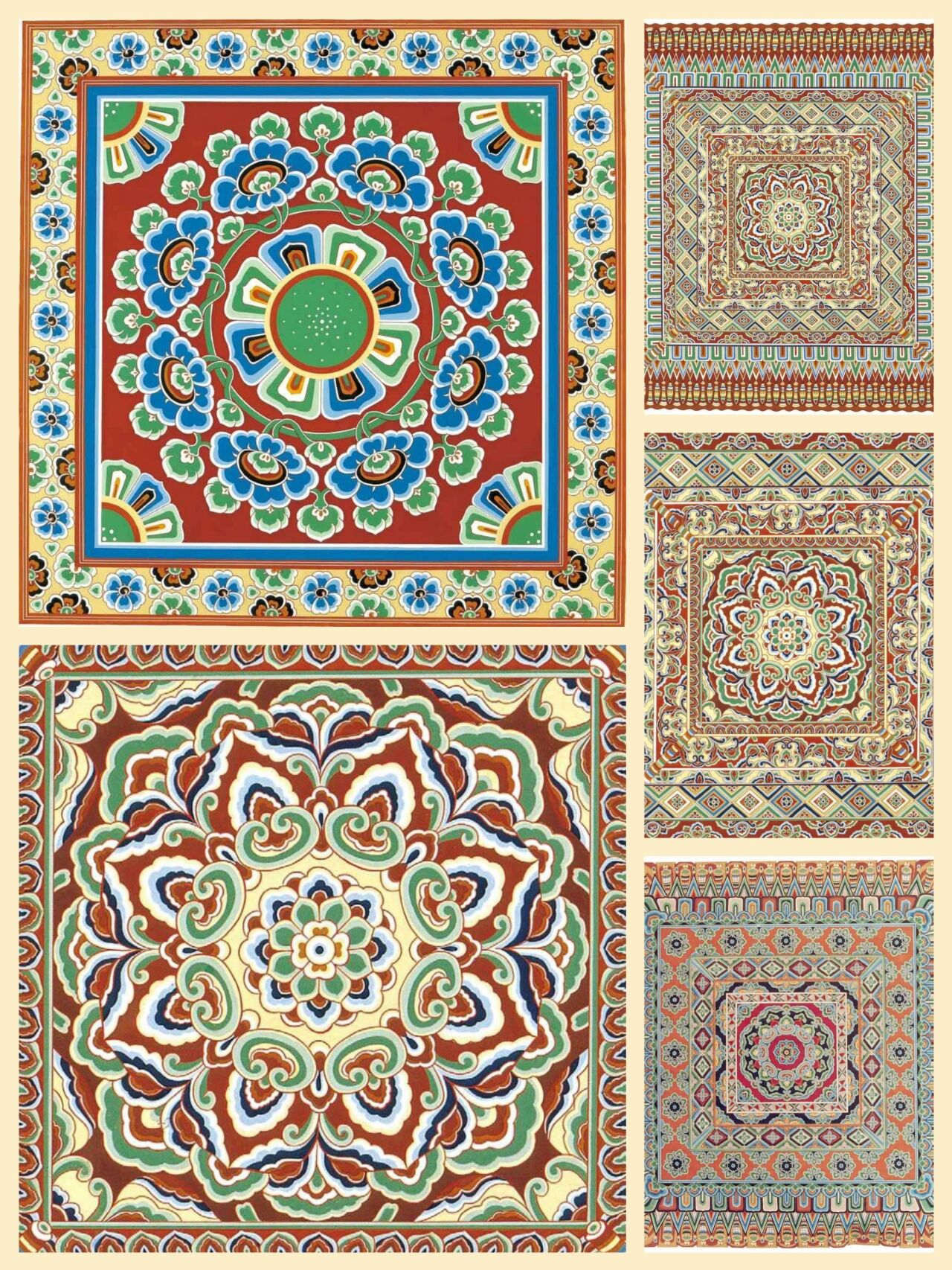 丝路上的华美:敦煌藻井纹