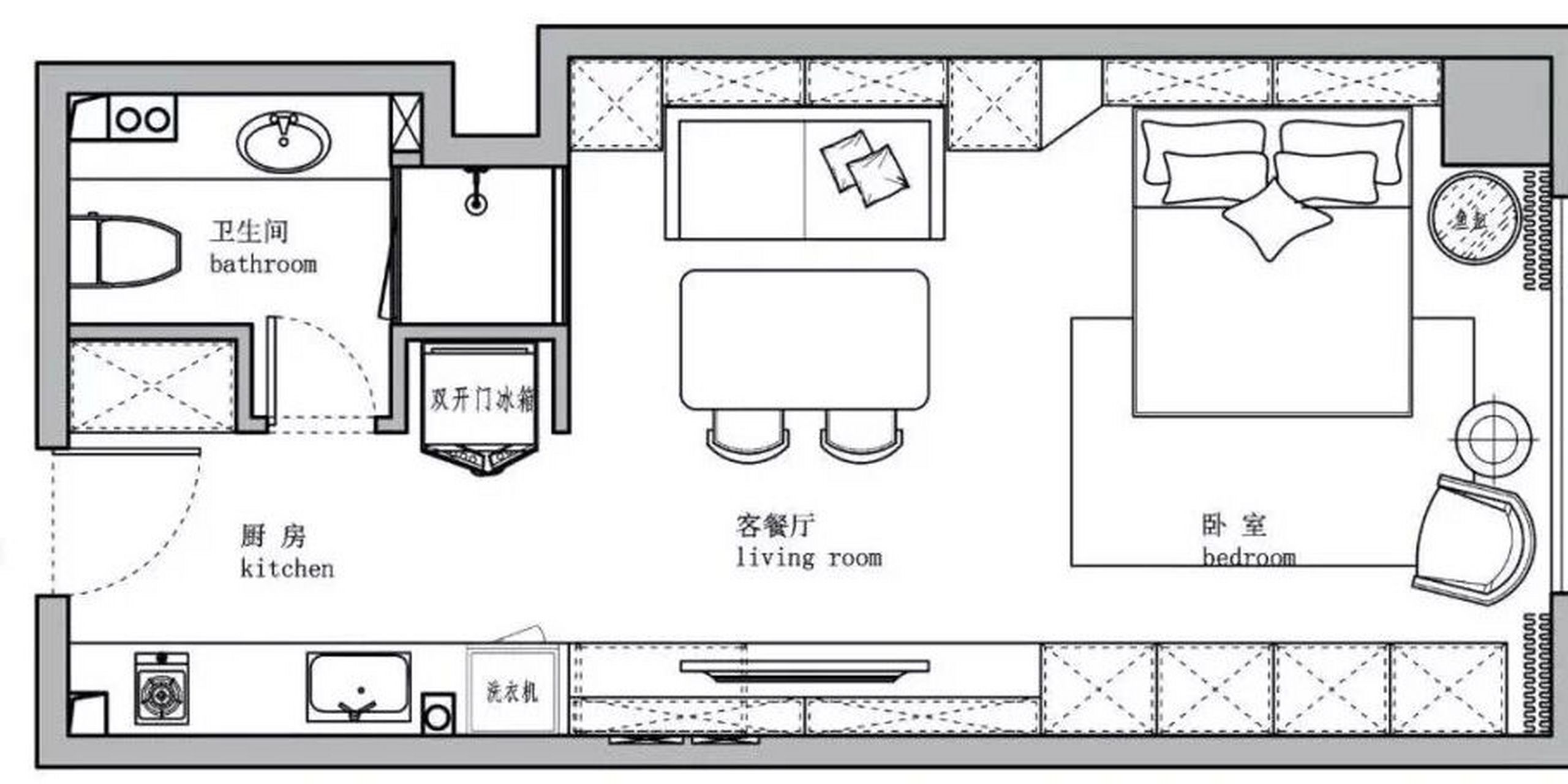 公寓一层平面图图片