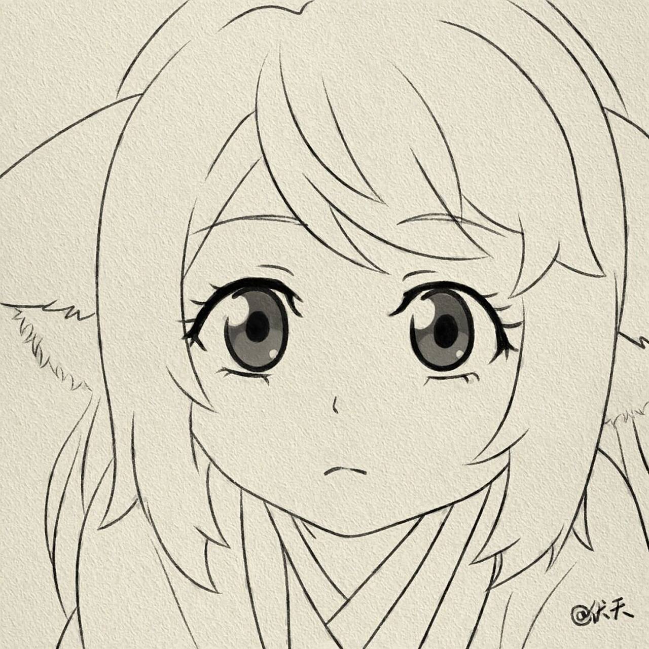 可爱简笔画# #寻找小红书绘画大神# #绘画# #临摹##狐妖小红娘