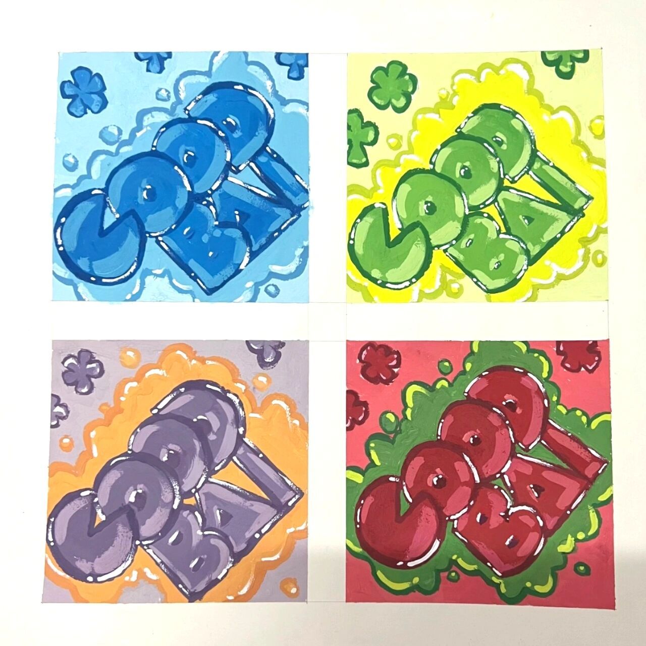 《色彩构成作业》 p1:同类色,邻近色,对比色,互补色 来源p2:关于心情