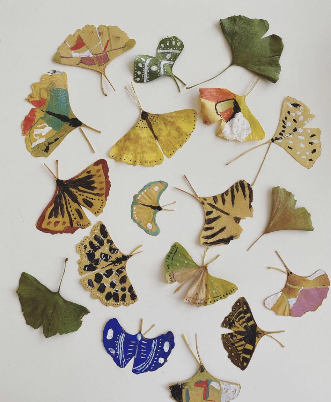 秋天的树叶 创意手工树贴画