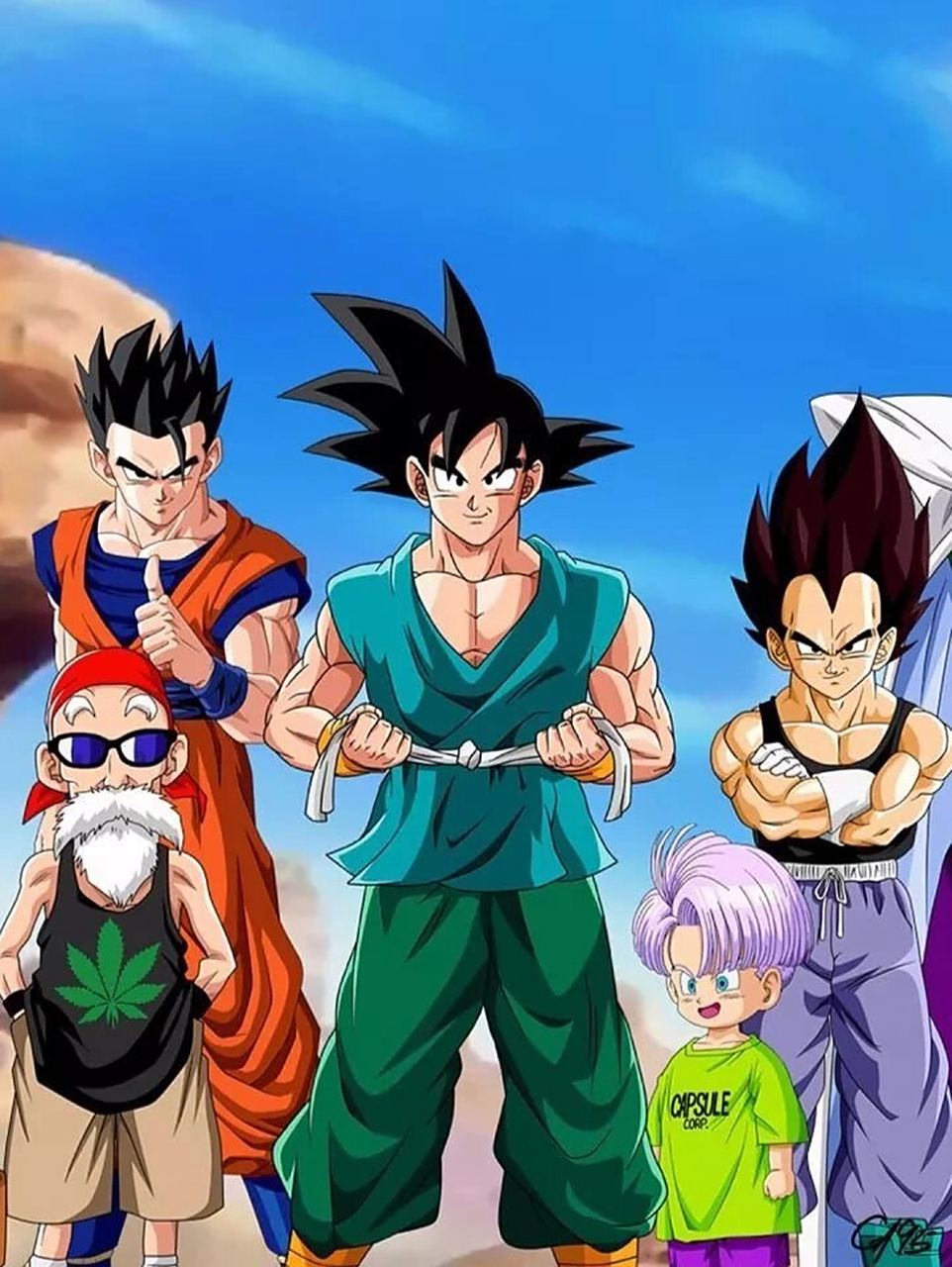 克林祭天,法力无边7315七龙珠壁纸 你最喜欢哪一版的孙悟空