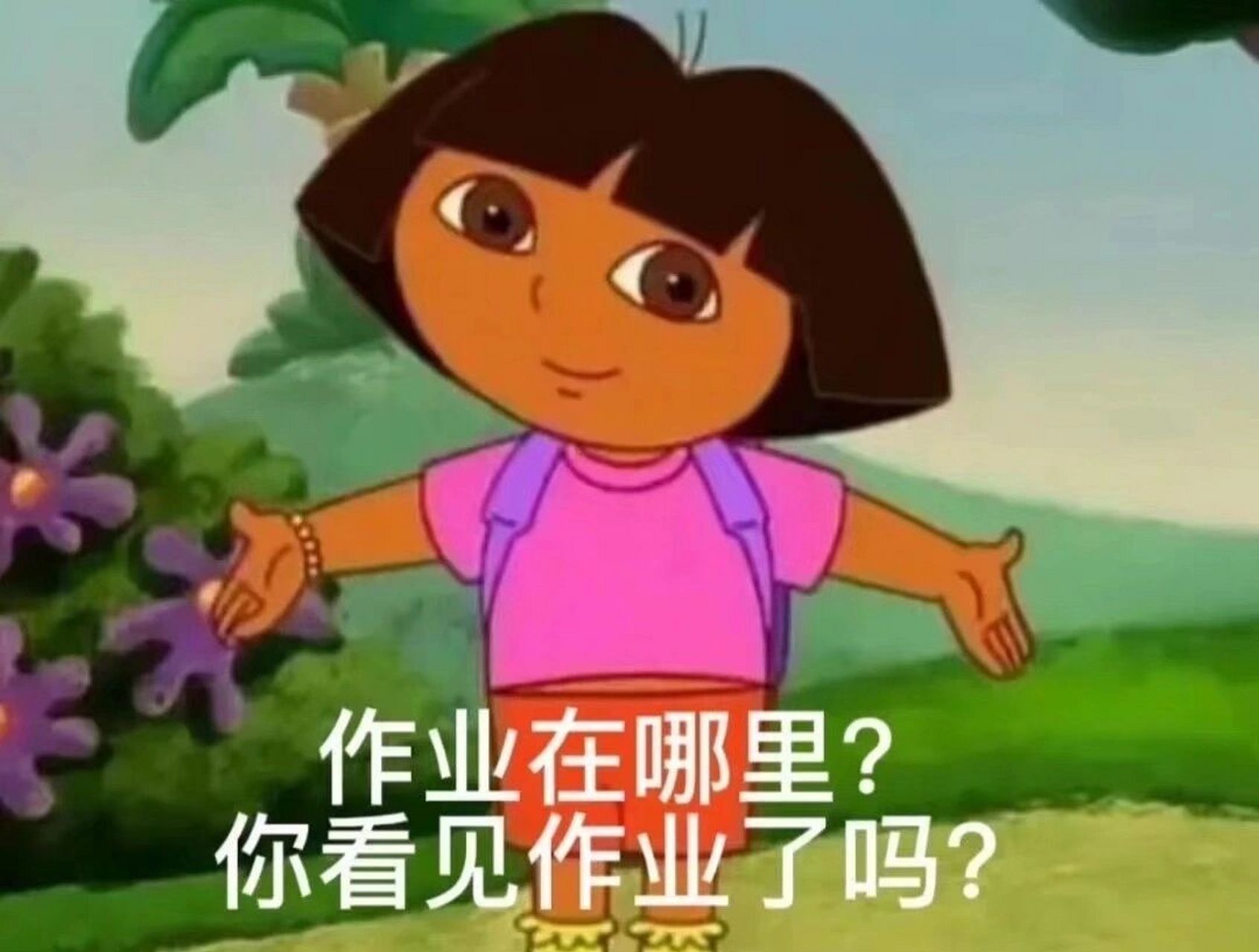 爱探险的朵拉表情包 交作业的时候用一用,这个9515必须得犯一犯