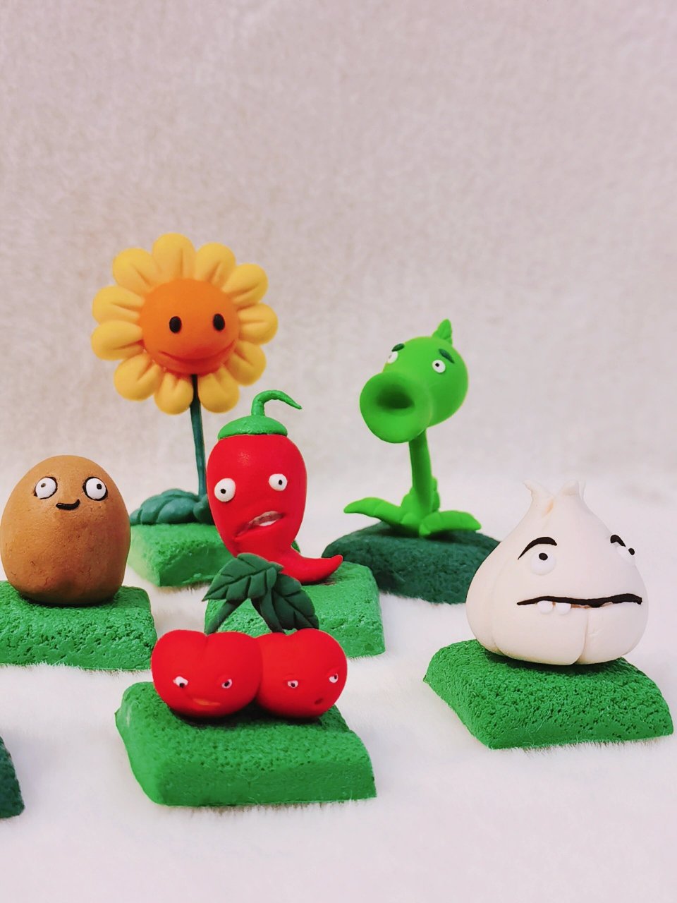 每日一手工|超轻粘土|植物大战僵尸 小伙伴们一起合个影 #每日一手工