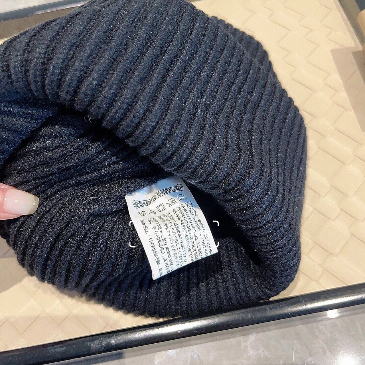 明星同款 | 克罗心十字架79帽子90 克罗心ch新款皮标针织毛线帽