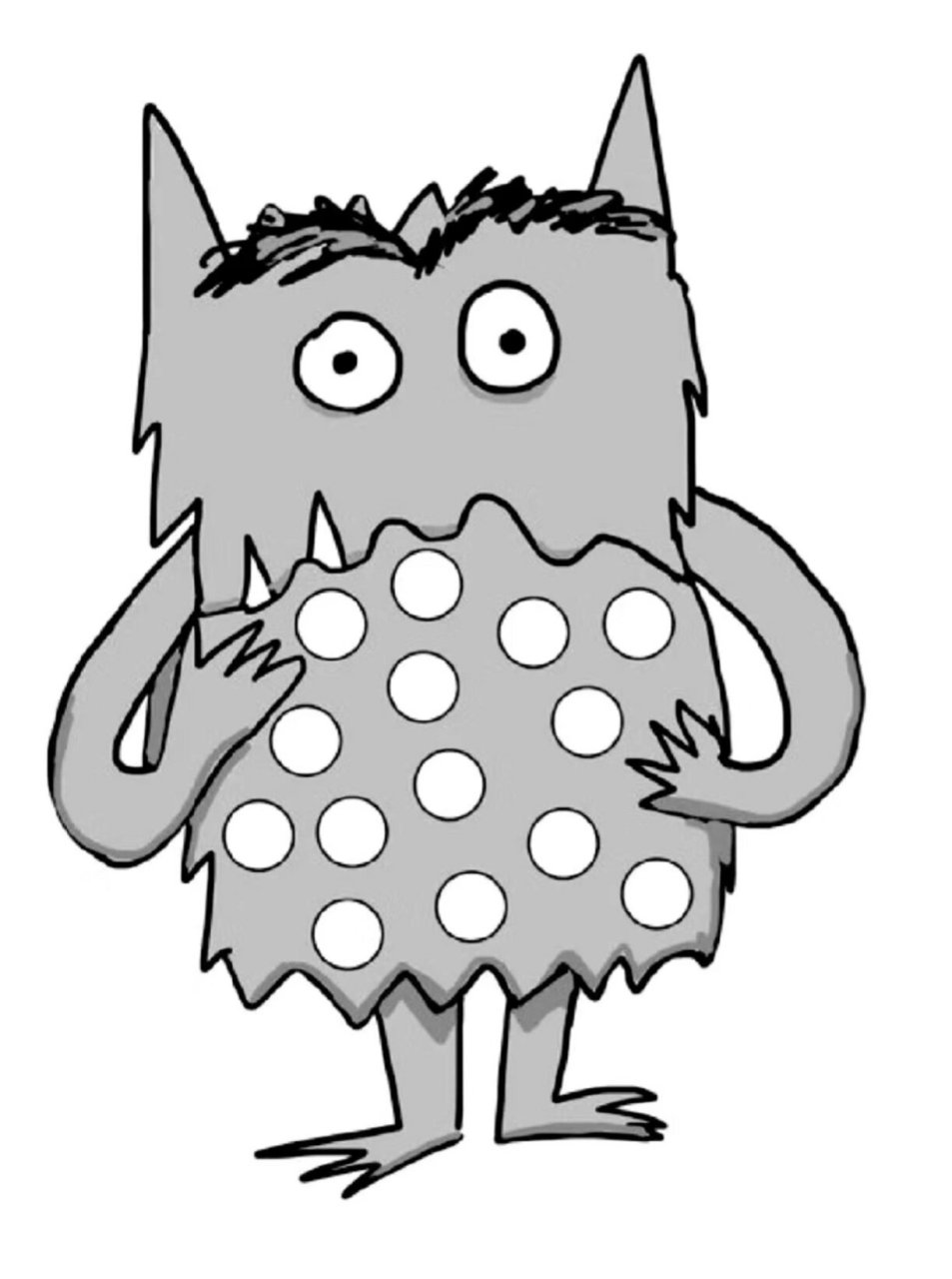 绘本素材打印《情绪小怪兽》