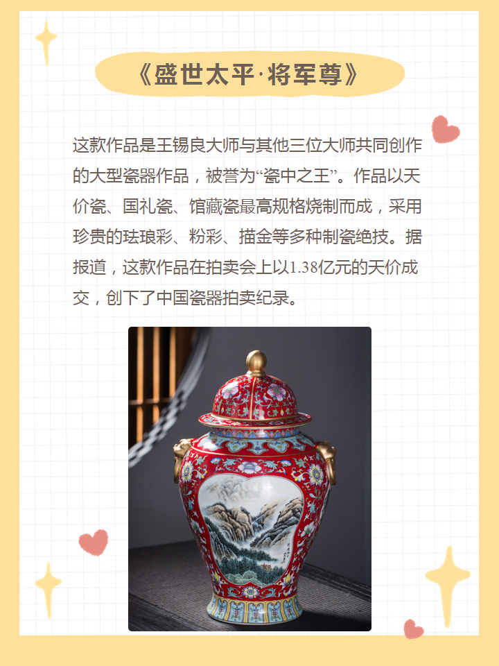 王锡良大师瓷器作品及价格 哇塞,王锡良大师的瓷器作品真是太美啦!