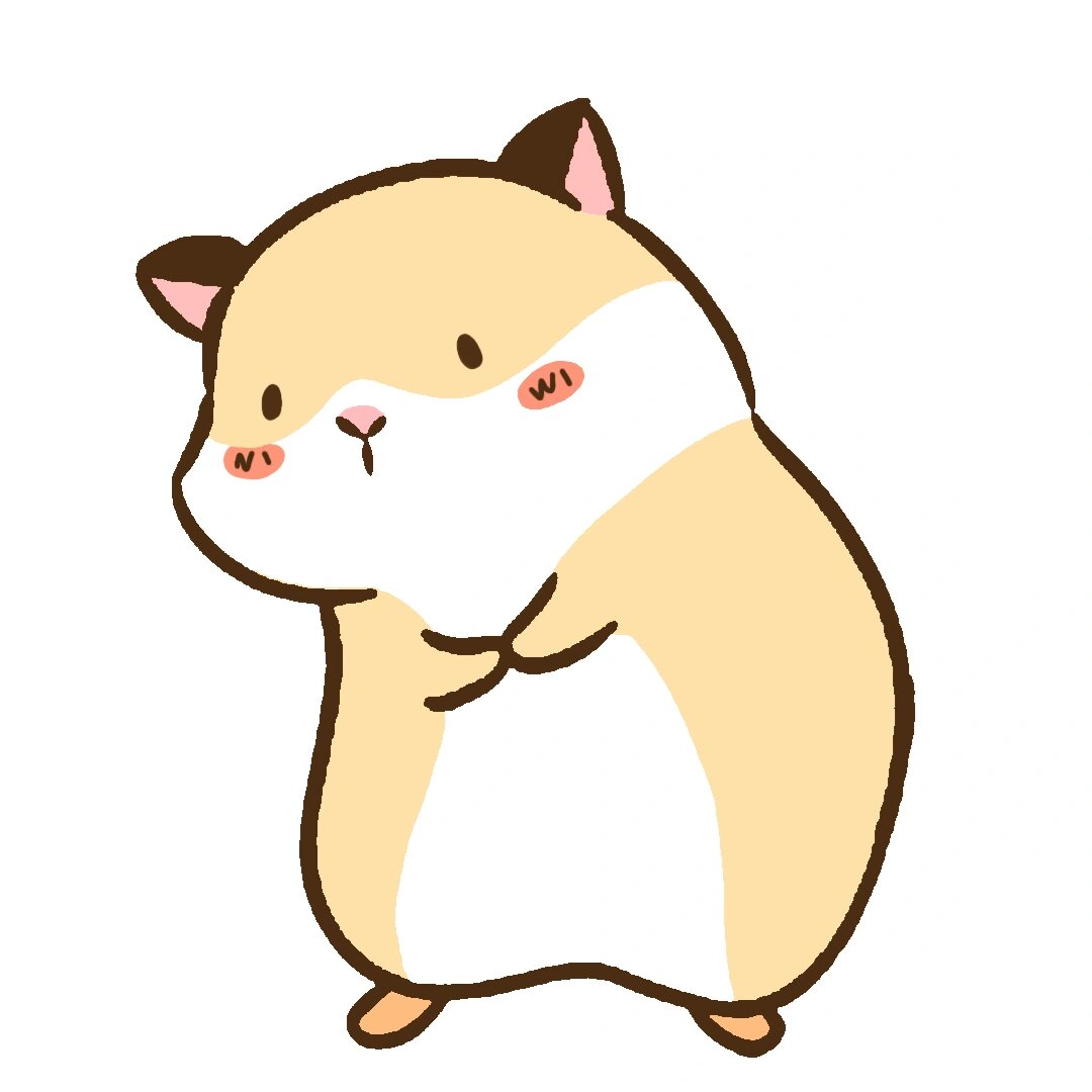 小仓鼠‖可爱简笔画小动物教程‖内附色卡 99小仓鼠布奇的生活日常