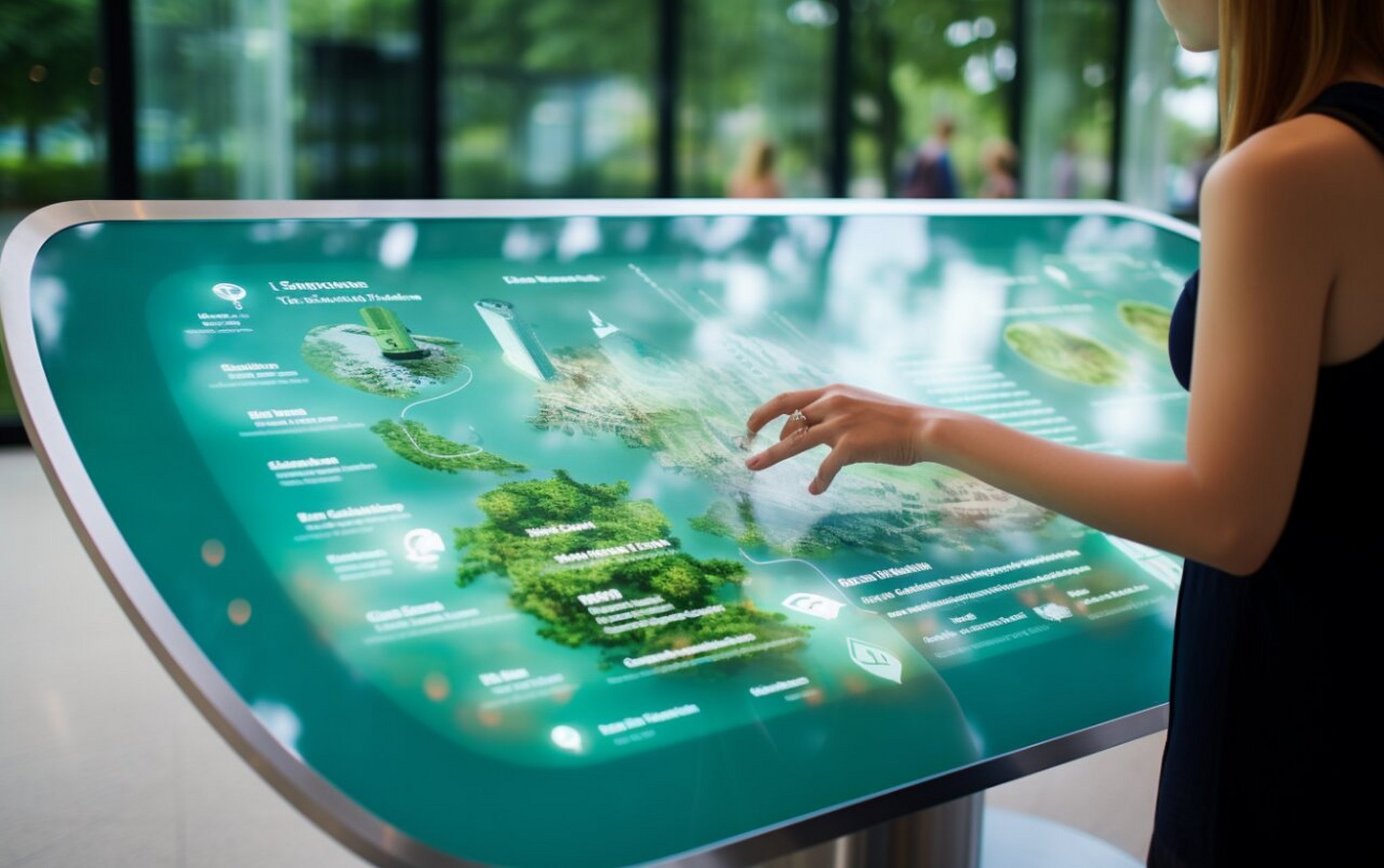 公园智慧屏是指安装在公园内的智能交互式触摸屏,它融合了显示,传感