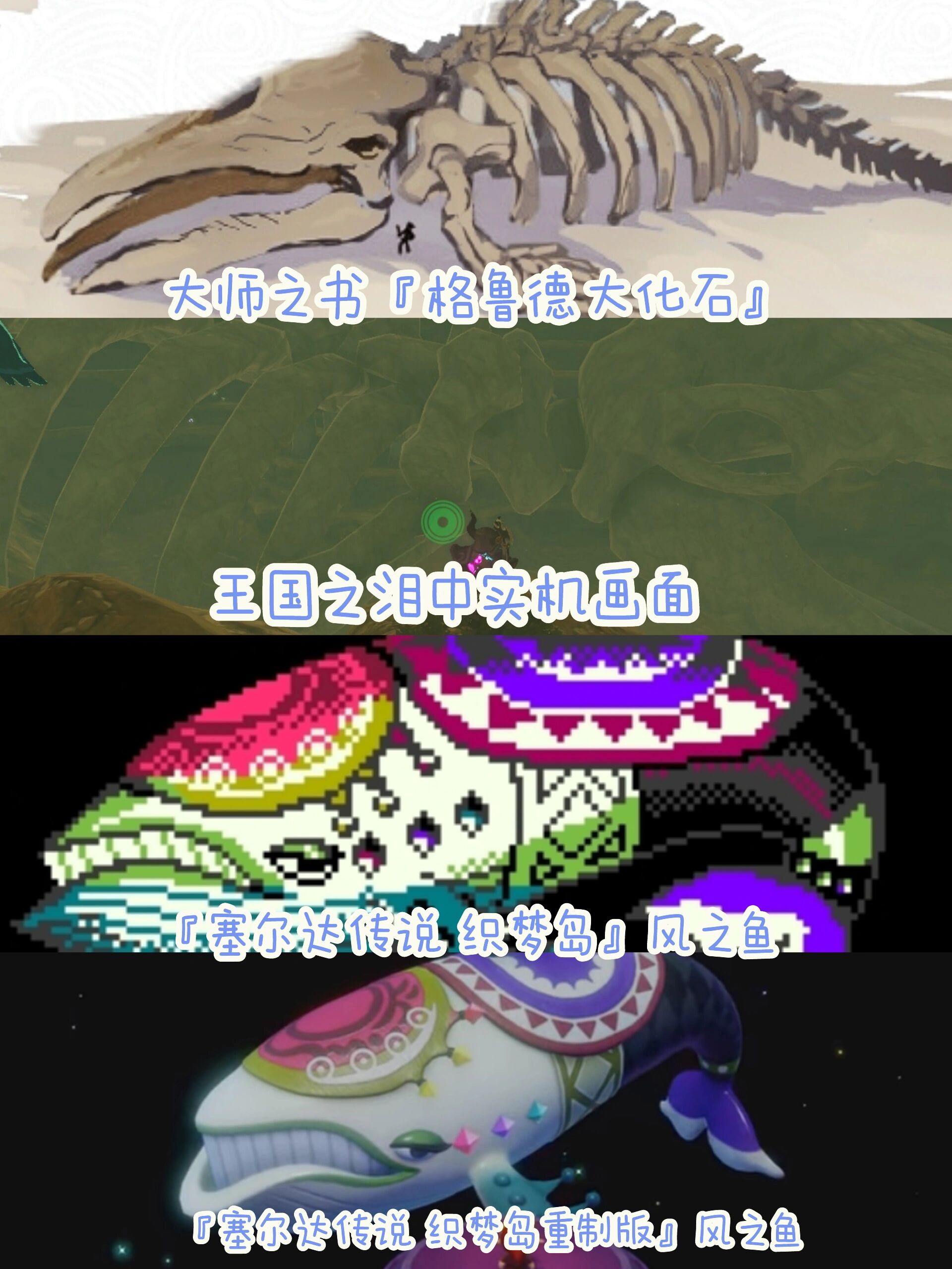 王国之泪‖3个地区『巨鲸大化石』任务教程 王国之泪中一共有6块大化