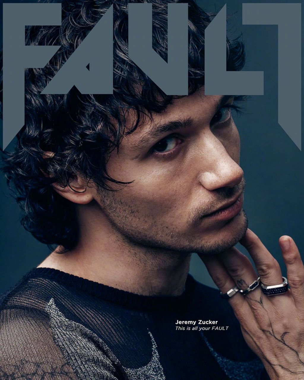 美国创作男歌手 jeremy zucker 最新"fault magazine"封面内页写真