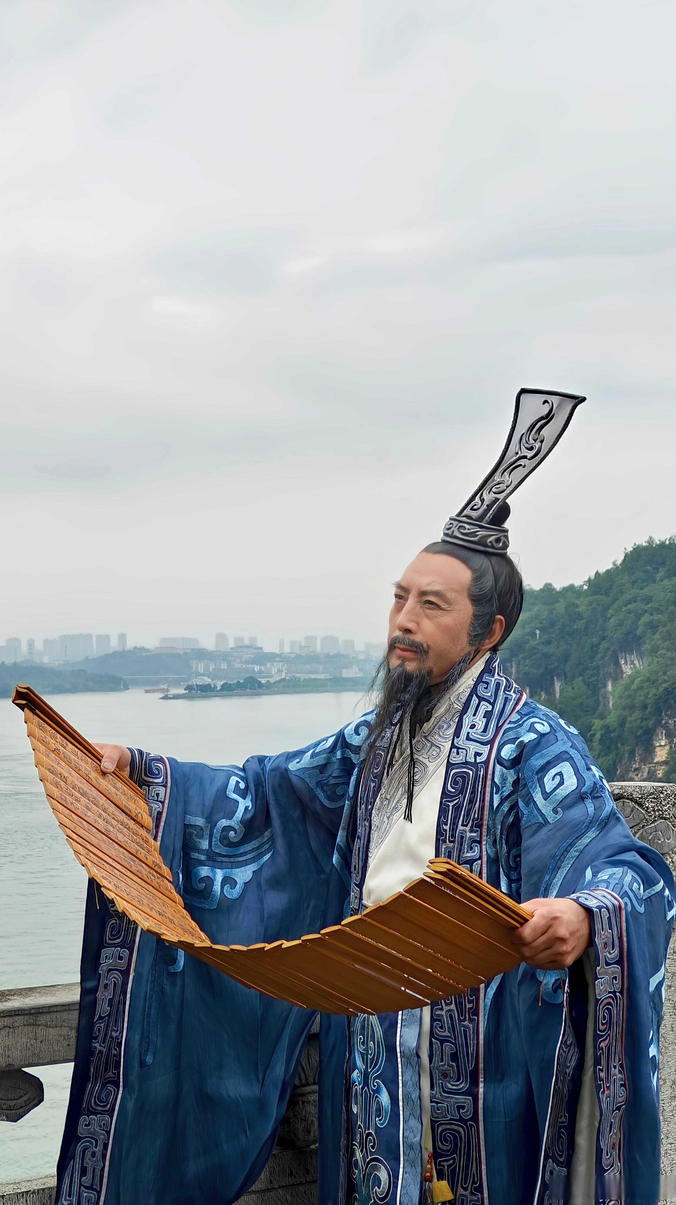 微屈子天问屈原的图片真人屈原帽子屈原扮演屈原真人屈原的帽子