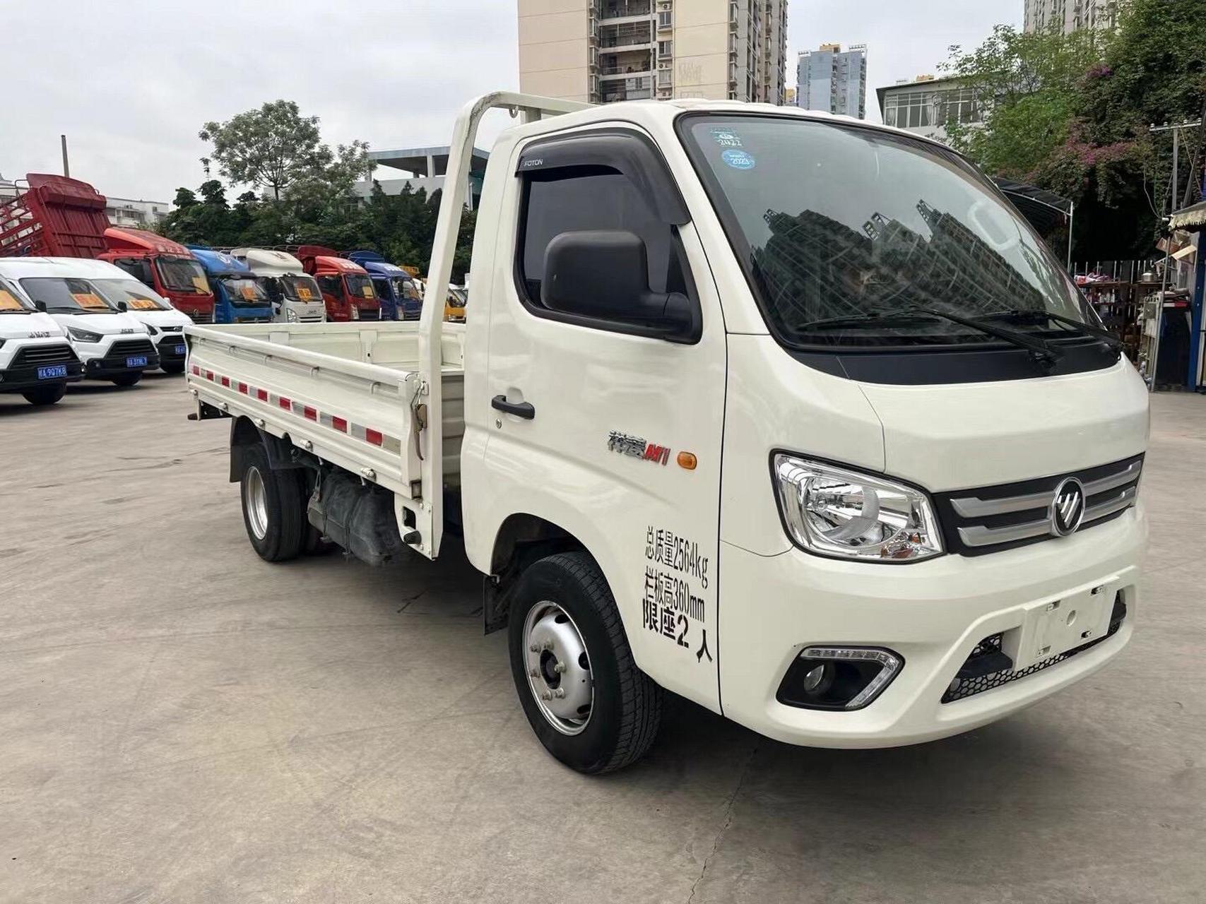 新货 本市一手21年3月 福田祥菱汽油m1后双轮平板车  厢长3米3宽1米7