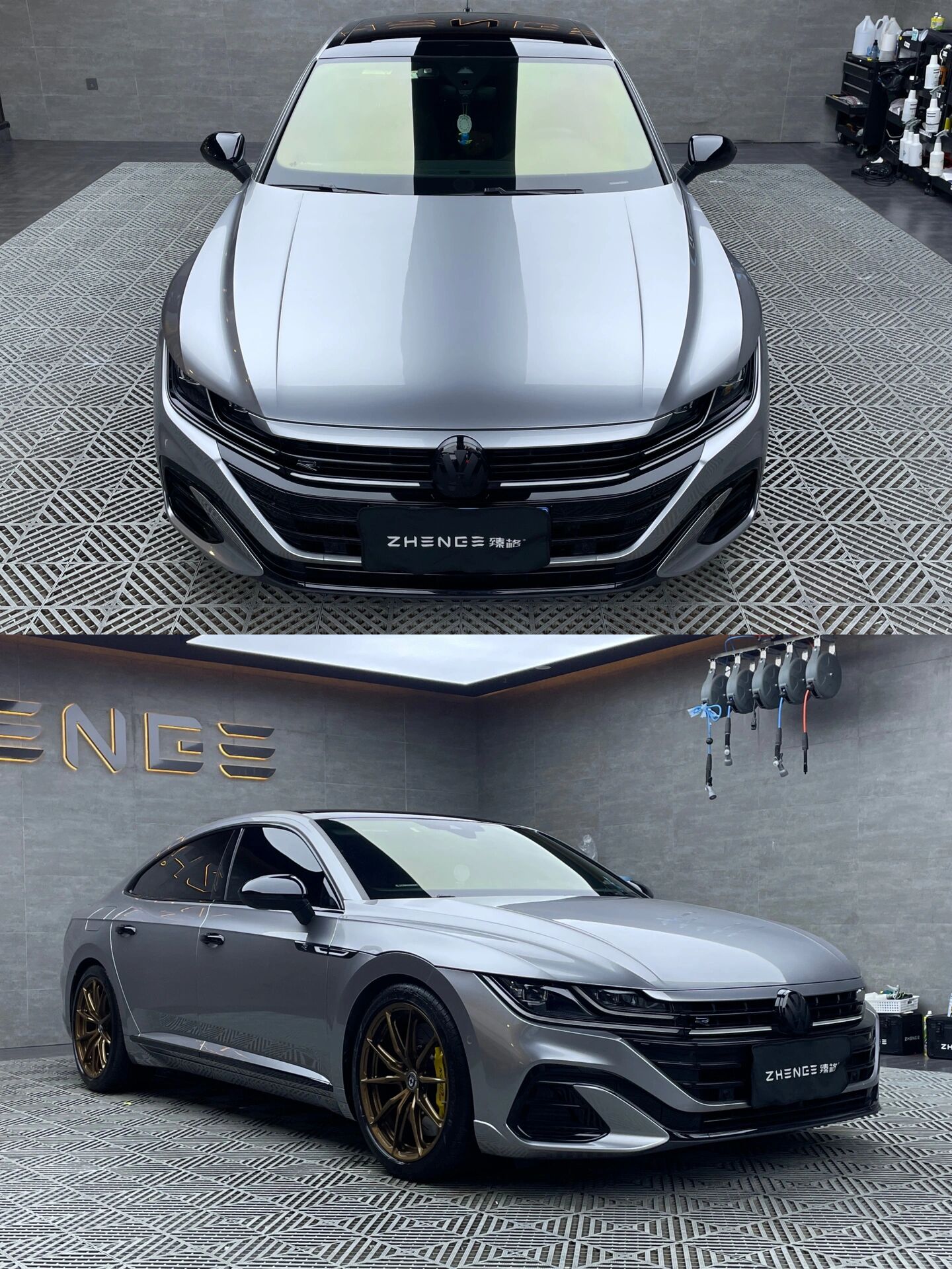 最美大众cc改色,最让我心动的车7915   经典耐看得冷银色系 搭配