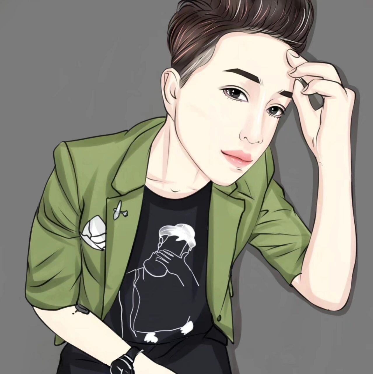 成熟男人|必备头像|帅气男漫|手绘男头