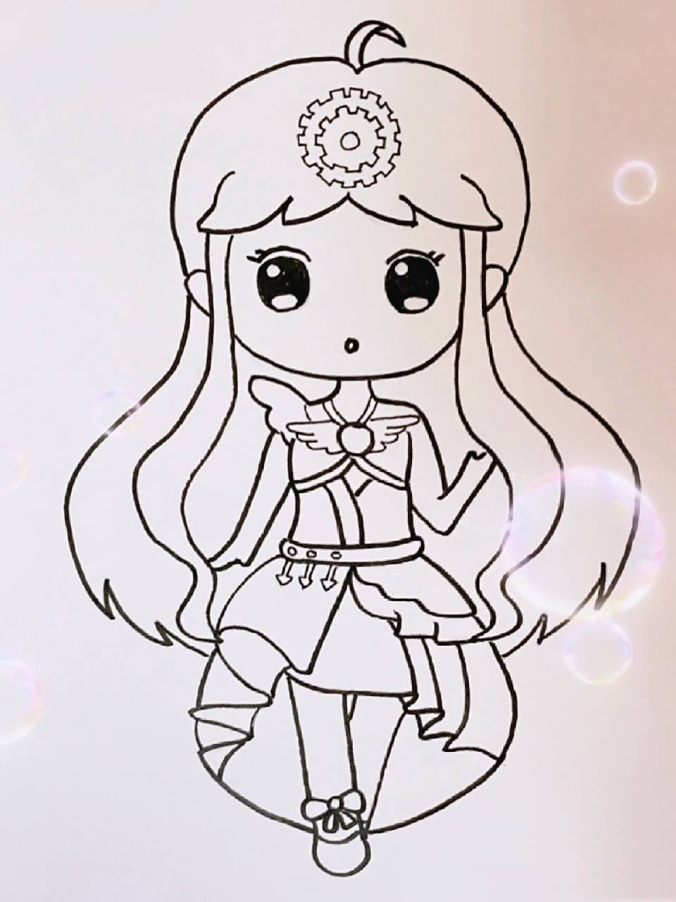 叶罗丽简单简笔画.