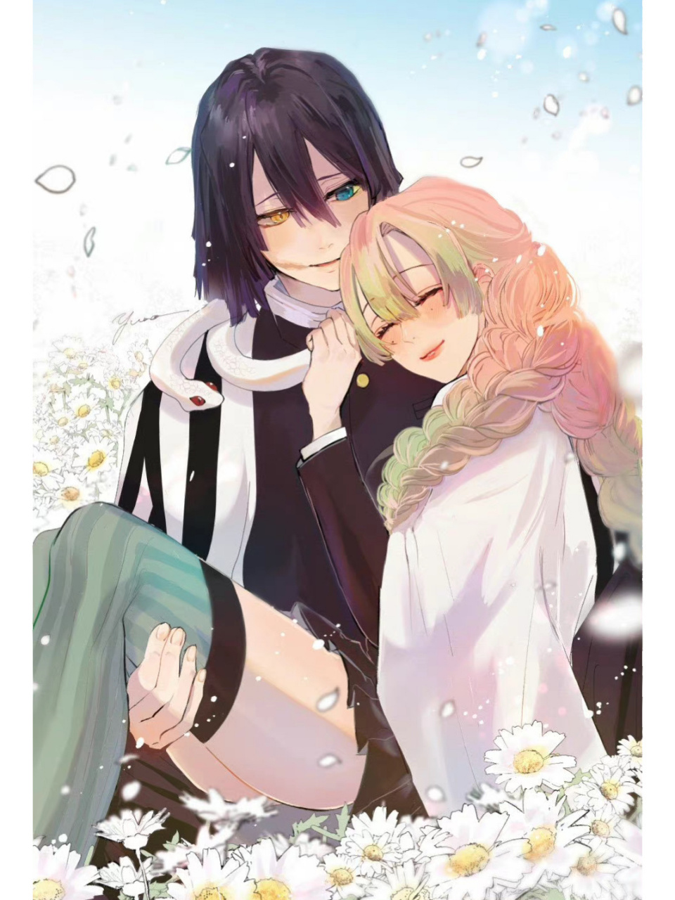 甜蜜一对 #动漫# #鬼灭之刃##蛇柱恋柱# i:yuno_tenori